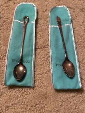 🩵Tiffany & Co. Blue Silver Teaspoon Set🩵